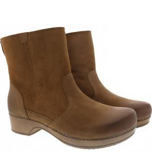 NEW DANSKO women's bettie nubuck shearling boot in honey
